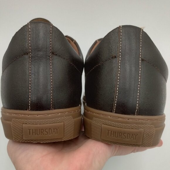 Thursday Everyday Cacao Premier Low Top Sneaker Dark Brown Size 10.5 - Picture 5 of 13